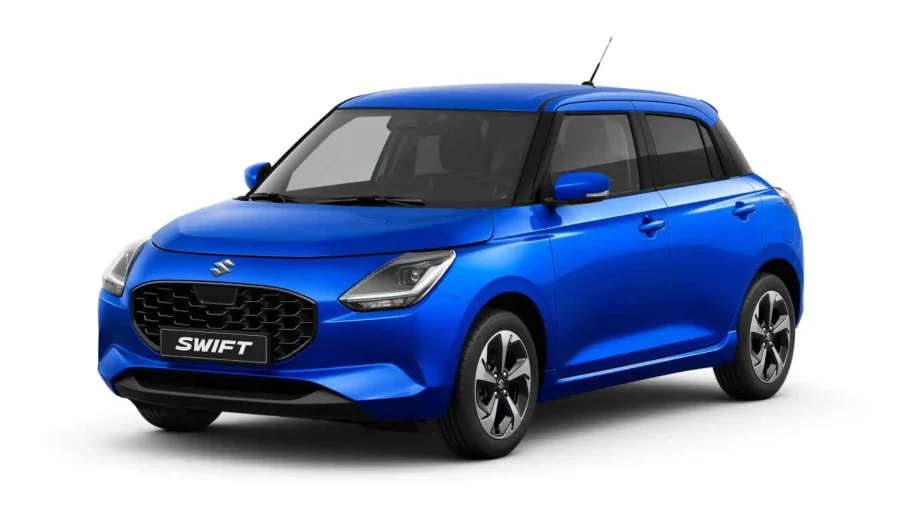 Renting Coches Baratos Suzuki Swift 1.2 S2 MHEV Azul Frontier, Rojo Burning