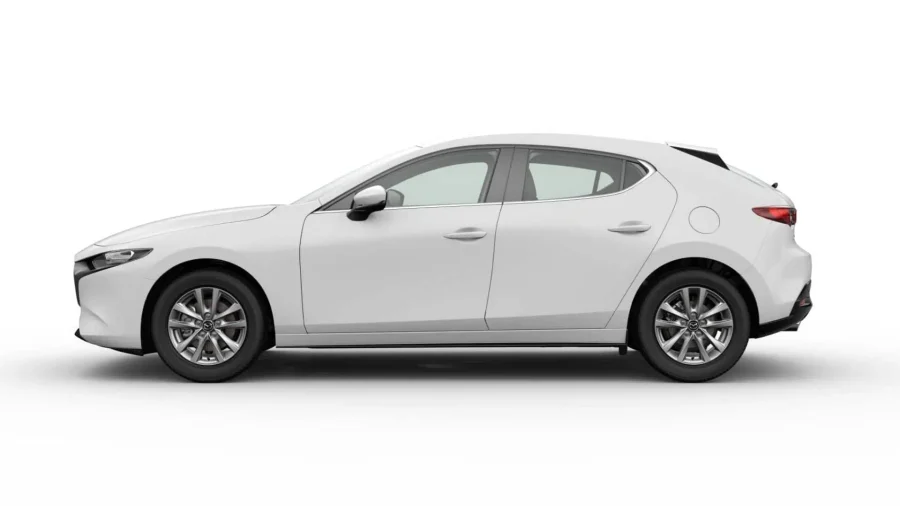 Renting Coches Baratos Mazda 3 2.5 e-SKYACTIV G MHEV 6MT Prime-Line Artic White
