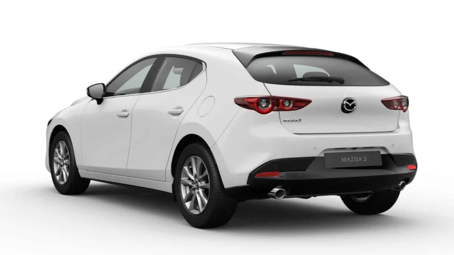 Renting Coches Baratos Mazda 3 2.5 e-SKYACTIV G MHEV 6MT Prime-Line Artic White