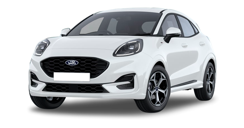 Renting Coches Baratos 1.0 EcoBoost MHEV ST-Line Blanco, Azul Digital Aqua, Gris Cactus
