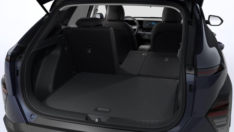 Renting Coches Baratos Hyundai Kona 1.6 GDi HEV DT Maxx Denim Blue, Atlas White
