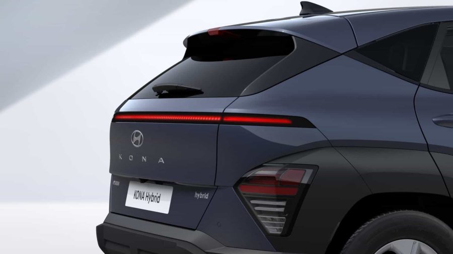 Renting Coches Baratos Hyundai Kona 1.6 GDi HEV DT Maxx Denim Blue, Atlas White