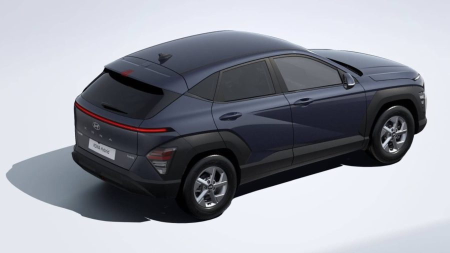 Renting Coches Baratos Hyundai Kona 1.6 GDi HEV DT Maxx Denim Blue, Atlas White