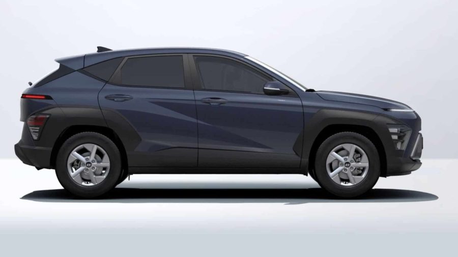 Renting Coches Baratos Hyundai Kona 1.6 GDi HEV DT Maxx Denim Blue, Atlas White