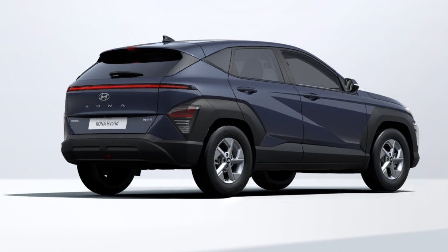 Renting Coches Baratos Hyundai Kona 1.6 GDi HEV DT Maxx Denim Blue, Atlas White