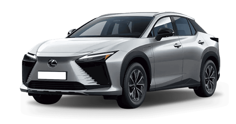 Renting Coches Baratos Lexus RZ 350e e-Premium Efficiency Iridio Sonic, Gris Berlin, Blanco Perla