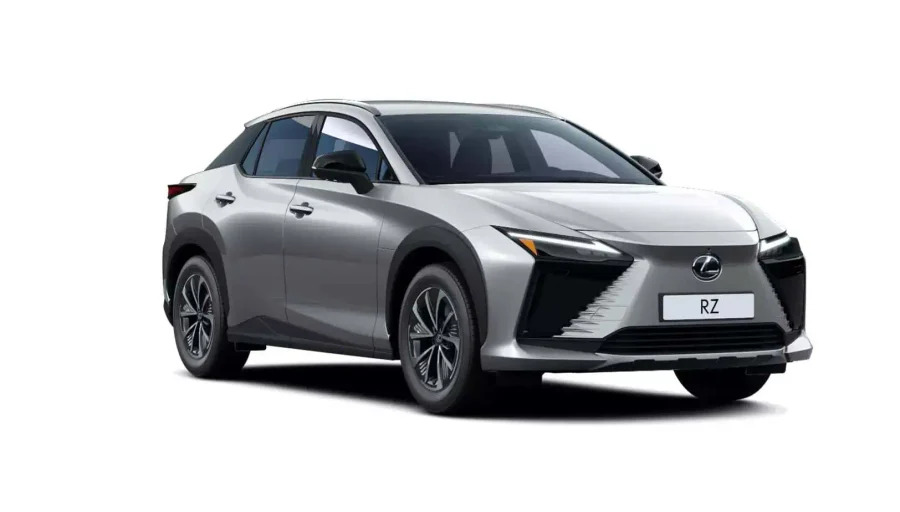 Renting Coches Baratos Lexus RZ 350e e-Premium Efficiency Iridio Sonic, Gris Berlin, Blanco Perla