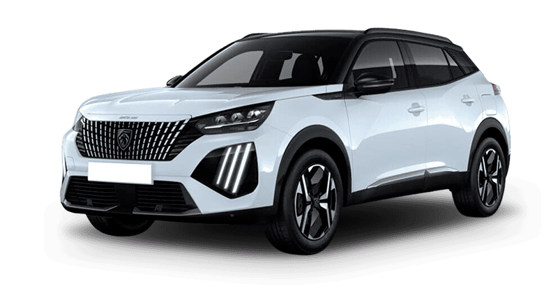 Renting Coches Baratos Peugeot 2008 GT Hybrid 145 eDCS6 Blanco Okenite