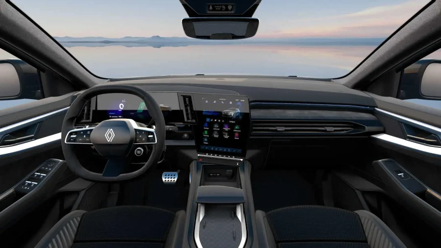 Renting Coches Baratos Renault Espace E-Tech Full Hybrid Esp. Alpine Blanco Nacarado, Gris Baltico