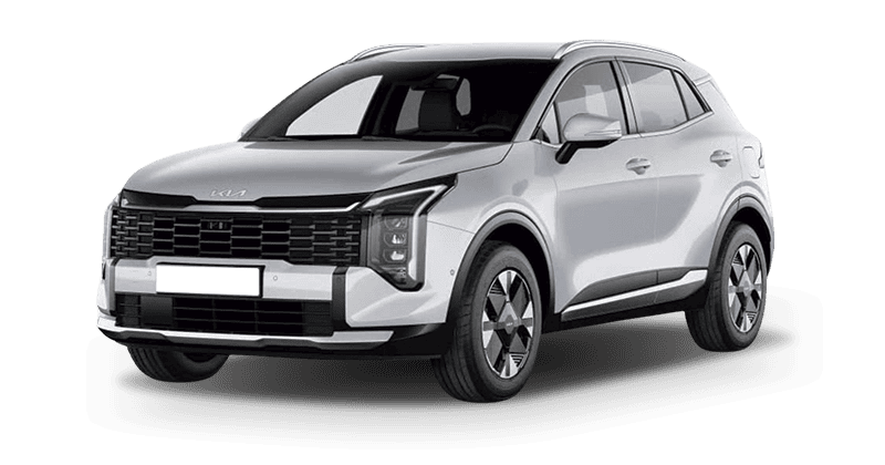Renting Coches Baratos 1.6 T-GDi HEV Drive 4×2 Deluxe White, Lunar Silver, Dark Penta Metal