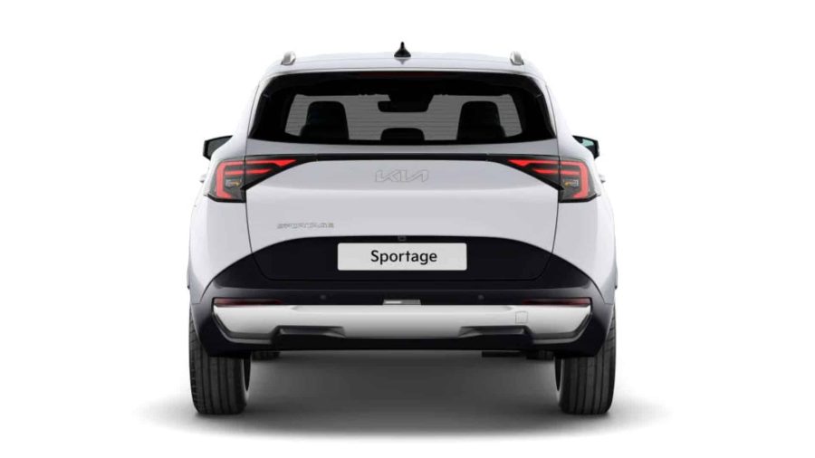 Renting Coches Baratos Kia Sportage 1.6 T-GDi HEV Drive 4×2 Deluxe White, Lunar Silver, Dark Penta Metal