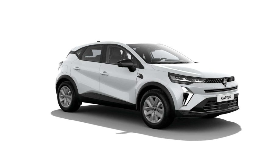 Renting Coches Baratos Renault Captur evolut TCe 103kW EDC mild hyb. Blanco Nacarado, Gris Casiopea