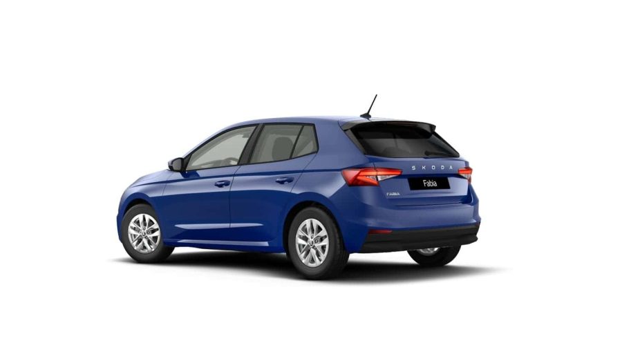 Renting Coches Baratos Skoda Fabia 1.0 MPI Selection Azul, Blanco