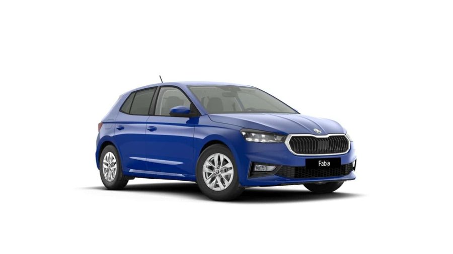 Renting Coches Baratos Skoda Fabia 1.0 MPI Selection Azul, Blanco